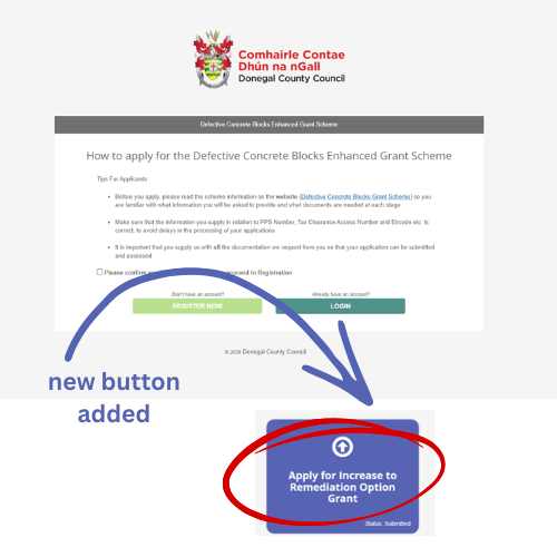 DCB grant update March 11 Donegal